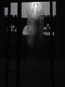 Etched glass angel